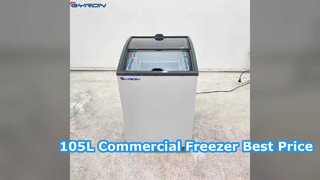 105L Commercial Glass Top Display Freezer Best Price