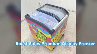 Commercial Glass Top Chest Freezer Best Display Solution