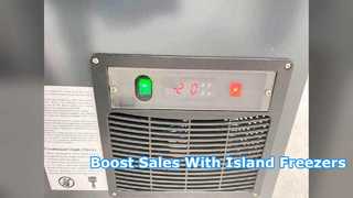 Commercial Island Freezer Best Supermarket Display Solution