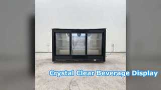 810L Anti Condensation Beverage Cooler Crystal Clear Display