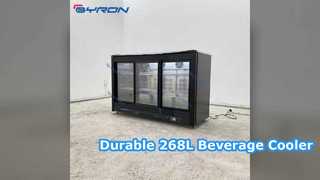 268L Commercial Beverage Cooler Durable Aluminium Interior