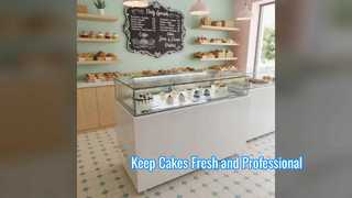 Professional Bakery Cake Display Fridge Showcase
