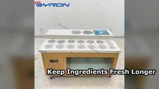Commercial Countertop Refrigerator for Hotpot Stations