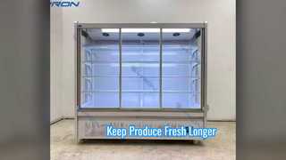 Premium Air Curtain Fridge for Fresh Produce Display
