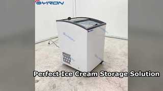 Best Commercial Sliding Glass Top Chest Freezer for Ice Cream