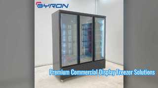 Commercial Vertical Display Freezer for Ice Cream and Cakes