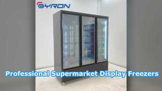 Commercial Air Cooling Display Fridge for Supermarkets